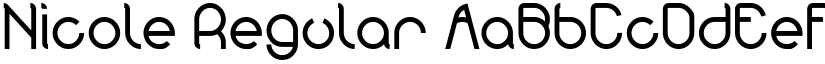 Nicole Regular font