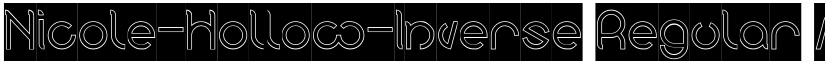 Nicole-Hollow-Inverse Regular font