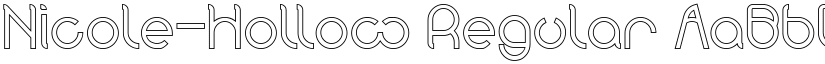 Nicole-Hollow Regular font