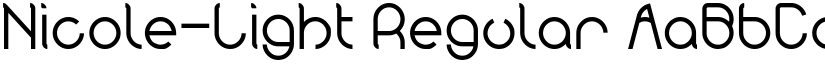 Nicole-Light Regular font