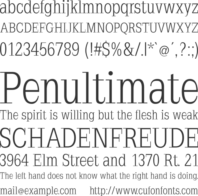 Napoleodoni font preview