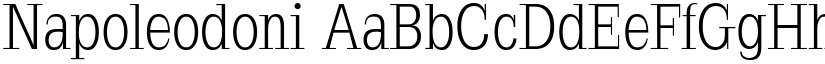 Napoleodoni font