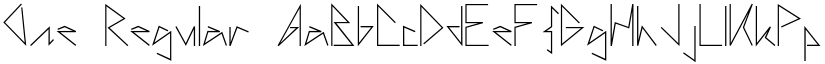 One Regular font