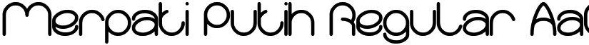 Merpati Putih Regular font