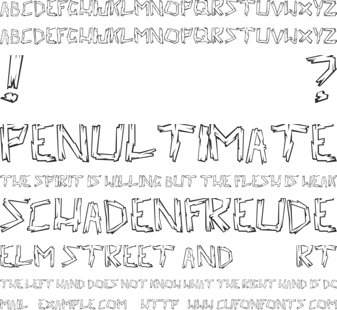 Walk the Plank font preview