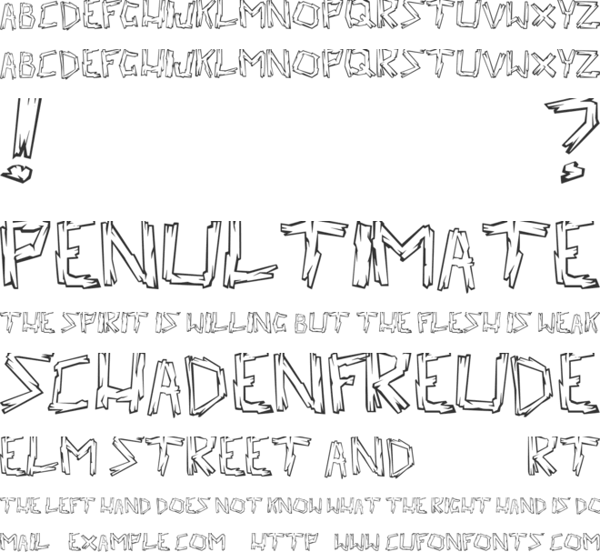 Walk the Plank font preview