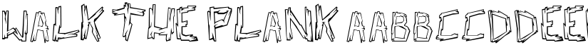Walk the Plank font download