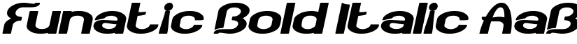 Funatic Bold Italic font