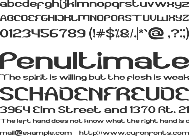 Funatic font preview