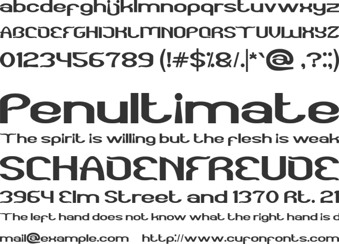 Funatic font preview