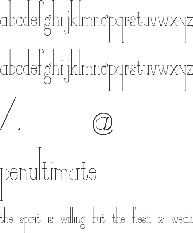 Dirty Little Secrets font preview