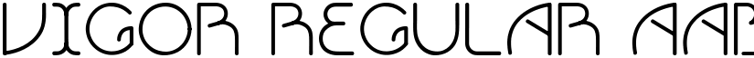 VIGOR Regular font