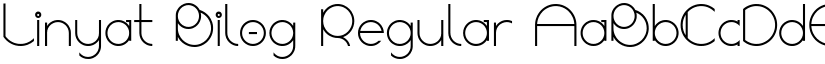 Linyat Bilog Regular font