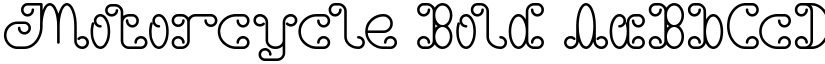 Motorcycle Bold font