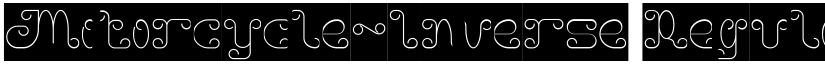 Motorcycle-Inverse Regular font