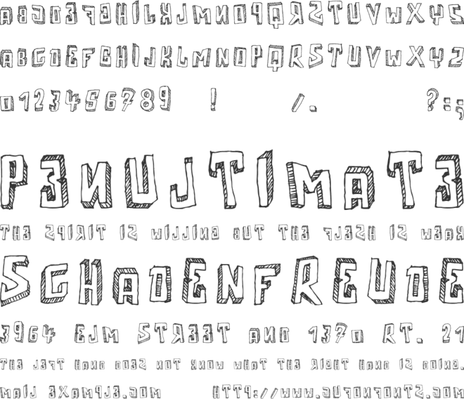 Motherfunker font preview