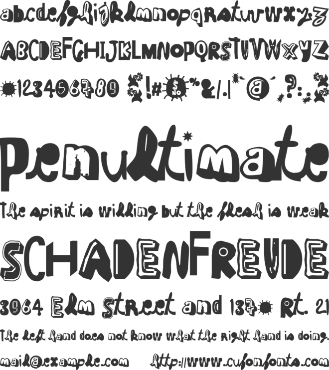 Cruel Sun font preview