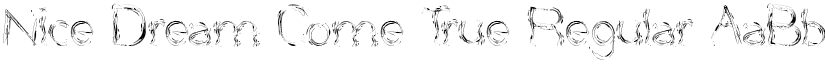 Nice Dream Come True Regular font