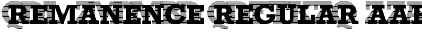 Remanence Regular font
