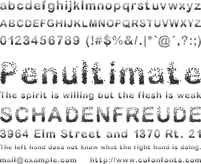 Sublev font preview