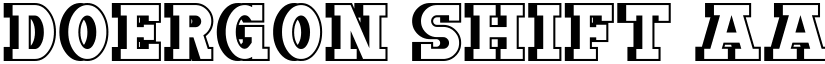 Doergon Shift font