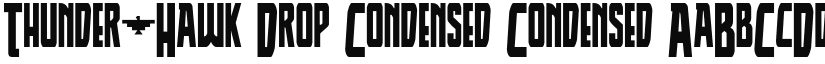 Thunder-Hawk Drop Condensed Condensed font