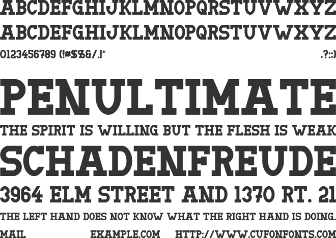 Doergon font preview