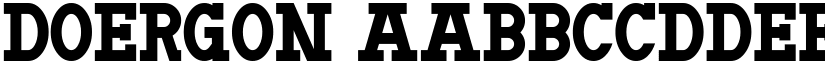 Doergon font