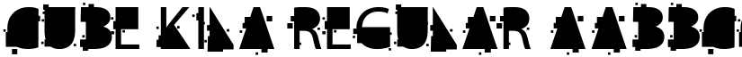 cube kila Regular font