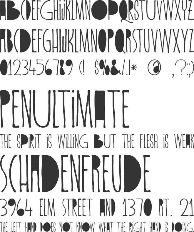 DK Spiderlegs font preview