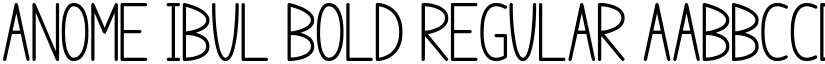 anome ibul bold Regular font