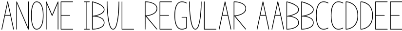 anome ibul Regular font