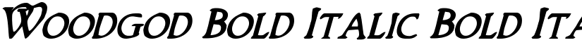 Woodgod Bold Italic Bold Italic font