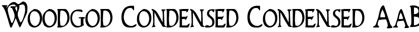 Woodgod Condensed Condensed font