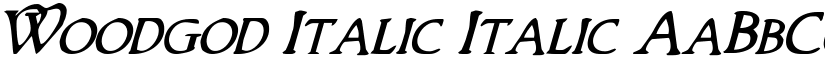 Woodgod Italic Italic font