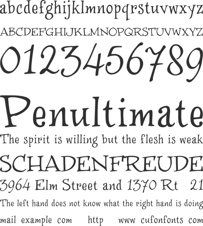 WinstonNero_Trial font preview