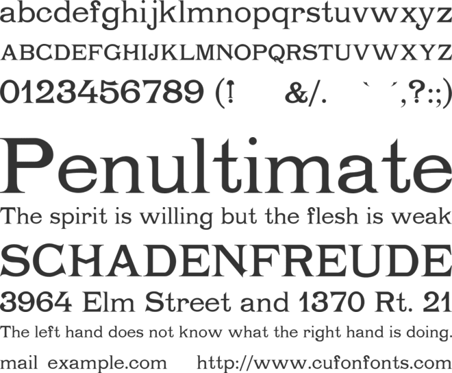 Chartrand font preview