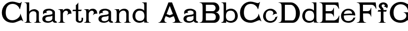 Chartrand font