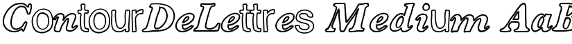 ContourDeLettres Medium font