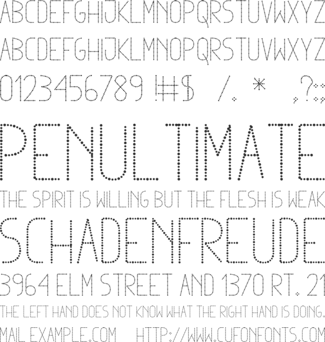 Dowted remix tfb font preview