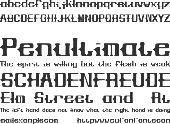 Jewell font preview