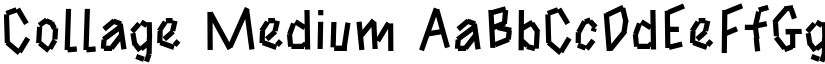 Collage Medium font