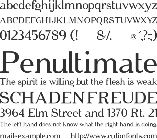 Cipher font preview