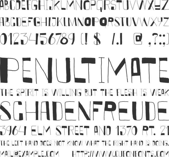 DK Kurkuma font preview