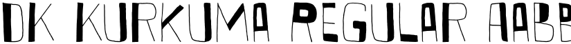 DK Kurkuma Regular font
