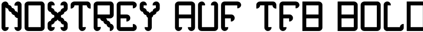 Noxtrey Auf tfb bold Regular font
