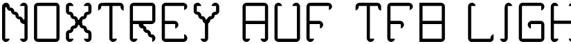 Noxtrey Auf tfb light Regular font