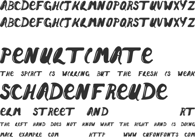 tomstaint font preview