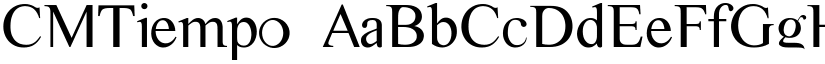 CMTiempo font