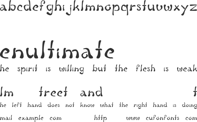 fluid groove font preview